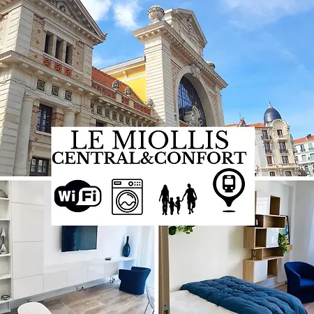 Le Miollis - Central Et Confort - Wifi- Pres Tansports En Commun Et Commerces Nice Exterior photo